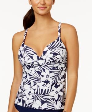 Island Escape Tahiti Dreams Push-up Underwire Tankini Top Women's Swimsuit