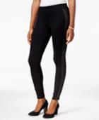 Style & Co. Petite Mixed-media Leggings, Only At Macy's
