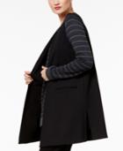 Eileen Fisher V-neck Vest, Created For Macy's In Regular & Petite