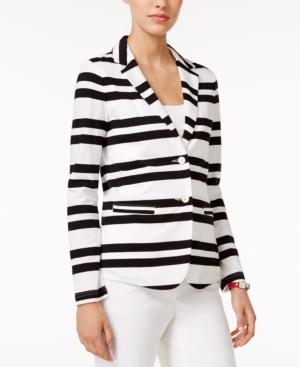 Tommy Hilfiger Striped Double-button Blazer