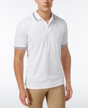 Club Room Men's Striped-trim Polo, Created For Macy's