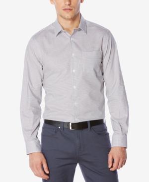 Perry Ellis Men's Non-iron Mini-plaid Shirt