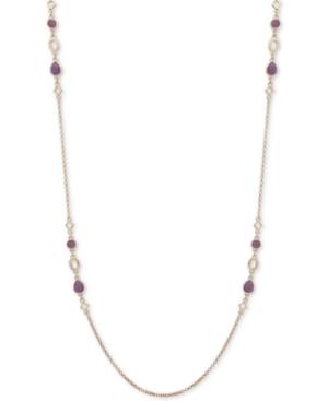 Ivanka Trump Gold-tone Stone 42 Station Necklace