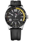 Tommy Hilfiger Men's Table Sport Black Rubber Strap Watch 44mm 1791174