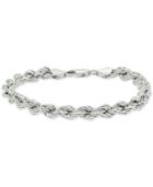 Giani Bernini Rope Chain Bracelet In Sterling Silver, Created For Macy's