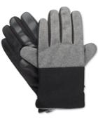 Isotoner Men's Mixed-media Smartouch Gloves