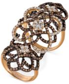 Le Vian Chocolatier Diamond Knuckle Ring (2 Ct. T.w.) In 14k Rose Gold