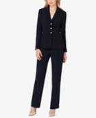 Tahari Asl Petite Three-button Military Pantsuit