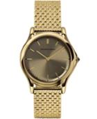 Emporio Armani Unisex Swiss Gold Ion-plated Stainless Steel Bracelet Watch 36mm Ars2008