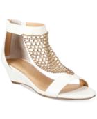 Thalia Sodi Tibby Mesh Embellished Wedge Sandals, Created For Macy's Women's Shoes