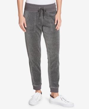Tommy Hilfiger Velour Jogger Pants, Created For Macy's