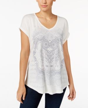 Style & Co. Owl Graphic T-shirt, Only At Macy's