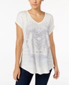 Style & Co. Owl Graphic T-shirt, Only At Macy's