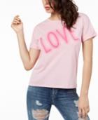 Guess Love Graphic Cuffed T-shirt
