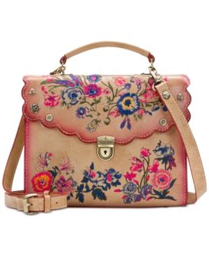 Patricia Nash Prairie Rose Embroidery Simona Small Satchel