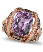 Le Vian Amethyst (5-2/4 Ct. T.w.) And Diamond (3/4 Ct. T.w.) Ring In 14k Rose Gold