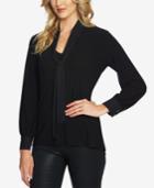 Cece Tie-front Chiffon Blouse