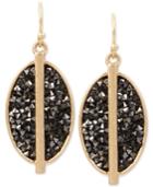 Kenneth Cole New York Gold-tone Sprinkle Stone Drop Earrings
