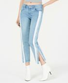 Rewash Juniors' Striped Snap-side Jeans