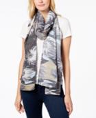 Echo Circling Lotus Pleated Scarf