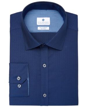 Ryan Seacrest Distinction Men's Slim-fit Stretch Non-iron Performance Dress Shirt, Created For Macy's