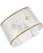 Lucky Brand Two-tone Patterned Cuff Bracelet