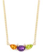 Multi-gemstone (2-5/8 Ct. T.w.) & Diamond Accent 16 Pendant Necklace In 14k Gold