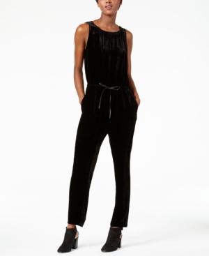 Eileen Fisher Sleeveless Velvet Jumpsuit, Regular & Petite