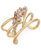 I.n.c. Multi-stone Flower Cuff Bracelet, Created For Macy's