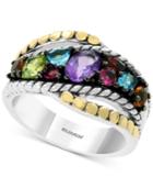 Effy Multi-gemstone Statement Ring (1-3/8 Ct. T.w.) In Sterling Silver & 18k Gold