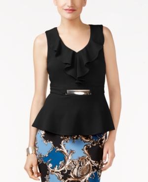 Thalia Sodi Hardware-detail Peplum Top, Only At Macy's