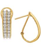 Diamond Hoop Earrings (1 Ct. T.w.) In 14k White Gold Or Gold