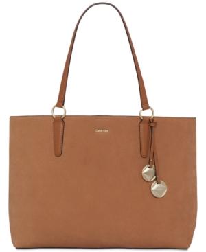 Calvin Klein Reese Extra-large Suede Tote