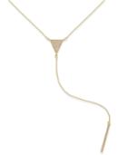 Inc International Concepts Gold-tone Pave Triangle Lariat Necklace, Only At Macy's