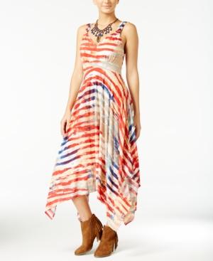 American Rag Juniors' Printed Handkerchief-hem Dress, Only At Macy's