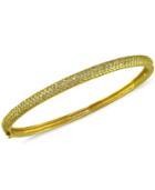 Trio By Effy Pave Diamond Bangle In 14k White, Rose, Or Yellow Gold (1-1/5 Ct T.w.)