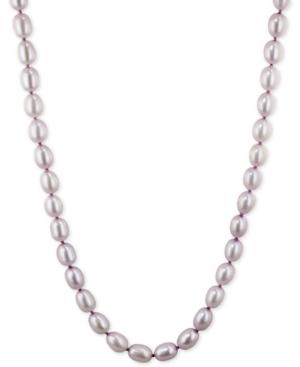 Honora Style Lilac Cultured Freshwater Pearl Strand In Sterling Silver (7-8mm)