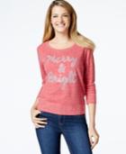 Style & Co. Sport Petite Holiday Graphic Sweater