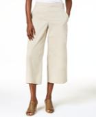 Eileen Fisher Cropped Organic Cotton Wide-leg Pants, Regular & Petite