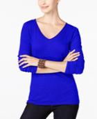 Inc International Concepts Petite Slub Top, Only At Macy's