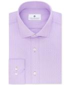Ryan Seacrest Distinction Men's Slim-fit Non-iron Purple Geo-print Dress Shirt, Only At Macy's