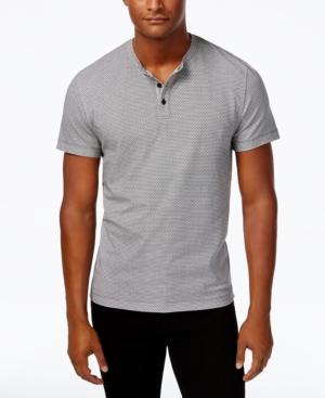 Kenneth Cole New York Men's Geometric Short-sleeve Henley