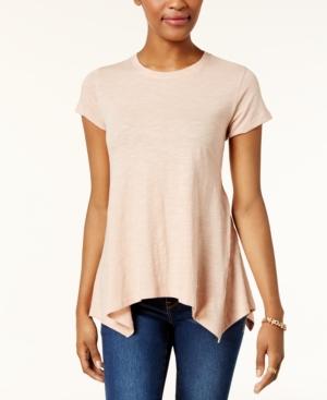 Style & Co Handkerchief-hem T-shirt, Created For Macy's