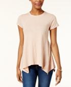 Style & Co Handkerchief-hem T-shirt, Created For Macy's
