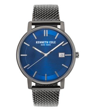 Kenneth Cole New York Men's Gun Metal Mesh Bracelet Watch 42mm