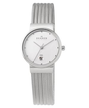 Skagen Denmark Watch, Women's Stainless Steel Mesh Bracelet 355sss1