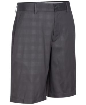 Greg Norman For Tasso Elba Men's Embossed Plaid Golf Shorts
