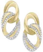 D'oro By Effy Diamond Link Drop Earrings (1/4 Ct. T.w.) In 14k Gold
