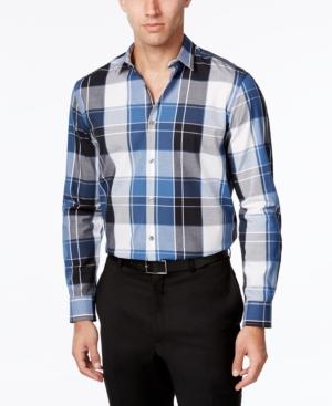 Alfani Men's Plaid Shirt, Classic Fit