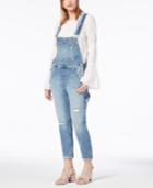 M1858 Carson Ripped Denim Overall With Double Roll Cuff